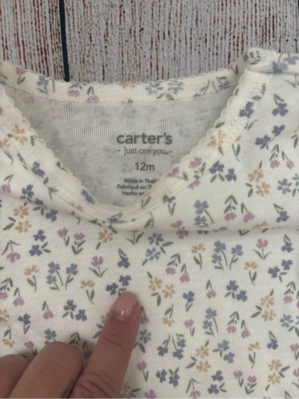 Carter’s Neutral Floral Kids Set - Long Sleeve Top & Pants